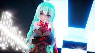 【MMD R-18 SEX DANCE】CHOCOLATE CREAM HAKU AND MIKU hot sweet ass dance [CREDIT BY] Shark100