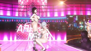 【MMD R-18 SEX DANCE】hot nightclub yummy sweet intense lesbian pleasure yummy [CREDIT BY] ABF_MMD