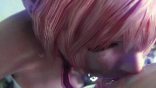 Serah Farron face blowjob 3d