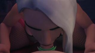 Futa Mercy Cum on Ashe's Face, Futanari Animation