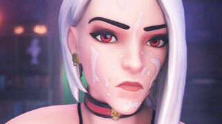 Futa Mercy Cum on Ashe's Face, Futanari Animation