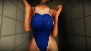 Short Hair Odoriko-Chan Mushikan Conceived Swimsuit Copulation part 1 3d hentai animation