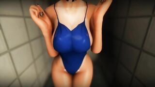 Short Hair Odoriko-Chan Mushikan Conceived Swimsuit Copulation part 1 3d hentai animation