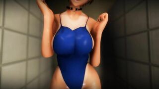 Short Hair Odoriko-Chan Mushikan Conceived Swimsuit Copulation part 1 3d hentai animation