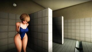 Short Hair Odoriko-Chan Mushikan Conceived Swimsuit Copulation part 1 3d hentai animation