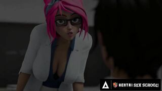 MILF Hentai Teacher Begs For Big Dick Student's Load!