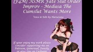 18+ ASMR Fate Slut Order Audio - Medusa The Cumslut Wants More