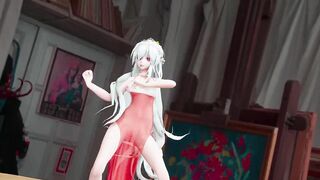 0010 -【R18-MMD】Volcaloid Haku 弱音 #1