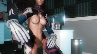 Hentai 3D uncensored Camgirl Dancing Dva