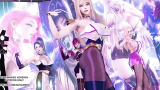 [MMD] Dalshabet - Joker Ahri Akali Kaisa Evelynn Seraphine KDA Sexy Kpop Dance 4K League of Legends