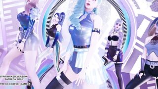 [MMD] Aespa - Black Mamba KDA Ahri Akali Seraphine Kaisa Sexy Kpop Dance Evelynn League Of Legends