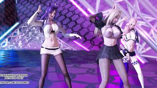 [MMD] Twice - Breakthrough Ahri Kaisa Seraphine League of Legends KDA Sexy Kpop Dance 4K 60FPS