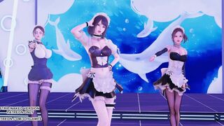 [MMD] Hurly burly Sexy Maid Hot Dance 4K 60FPS