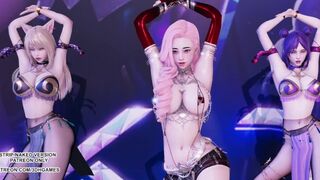 [MMD] HYUNA - Rolldeep Ahri Kaisa Seraphine League of Legends KDA Sexy Kpop Dance 17,842 viewsA