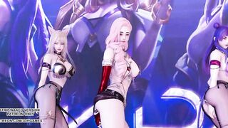 [MMD] HYUNA - Rolldeep Ahri Kaisa Seraphine League of Legends KDA Sexy Kpop Dance 17,842 viewsA