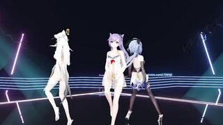 0028 -【R18-MMD】Genshin Impact 原神 Ganyu, Ningguang & Keqing