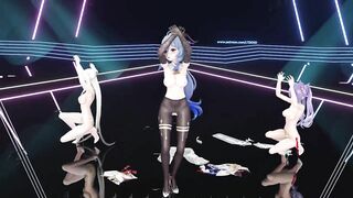 0028 -【R18-MMD】Genshin Impact 原神 Ganyu, Ningguang & Keqing