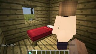 Having Sex with Minecraft Jenny and getting caught