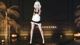 0073 -【R18-MMD】77T - Maid Haku - Everglow Adios