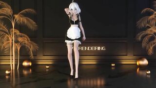 0073 -【R18-MMD】77T - Maid Haku - Everglow Adios