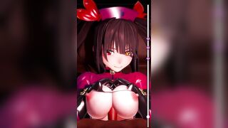 0056 -【R18-MMD】Date A live 约会大作战 tokisaki kurumi 狂三 tits job