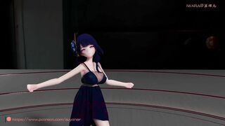 0075 -【R18-MMD】Genshin Impact 原神 Raiden Shogun 雷电将军 - wiggle wiggle