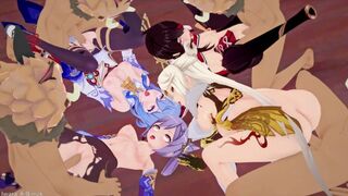 0105 -【R18-MMD】永夜MZK- Genshin Impact 原神 segs on all female characters