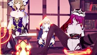 0105 -【R18-MMD】永夜MZK- Genshin Impact 原神 segs on all female characters