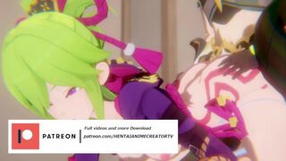 Kuki Shinobu Genshin Impact 3D HENTAI DEMO