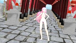 【MMD】Gokuraku Jodo [YYB type Luka swimsuit]【R-18】