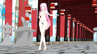 【MMD】Gokuraku Jodo [YYB type Luka swimsuit]【R-18】