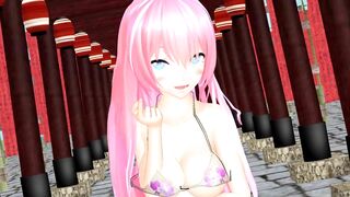 【MMD】Gokuraku Jodo [YYB type Luka swimsuit]【R-18】