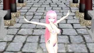 【MMD】Gokuraku Jodo [YYB type Luka swimsuit]【R-18】