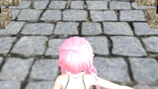 【MMD】Gokuraku Jodo [YYB type Luka swimsuit]【R-18】