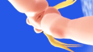 【MMD】Mikan-chan - You cant bathe in the fountain right?