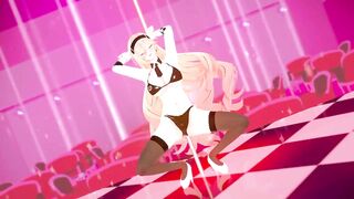 0187 -【R18-MMD】Honkai Impact 3 崩坏3 Durandal 幽兰黛尔 - poledance loop