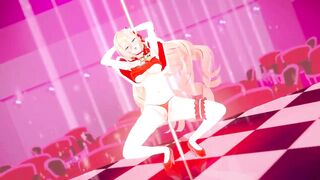 0187 -【R18-MMD】Honkai Impact 3 崩坏3 Durandal 幽兰黛尔 - poledance loop