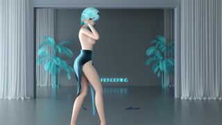 0180 -【R18-MMD】Genshin Impact 原神 Eula 优菈 - Shake it