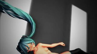 【MMD】Miku-chans - Massara Blue Jeans【R-18】