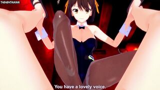 Hentai POV Feet Haruhi Suzumiya Bunnysuit The Melancholy of Haruhi Suzumiya