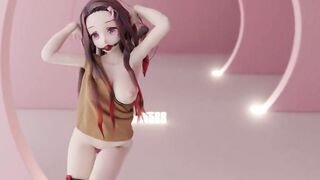 0222 -【R18-MMD】Demon Slayer nezuko - CLC Devil