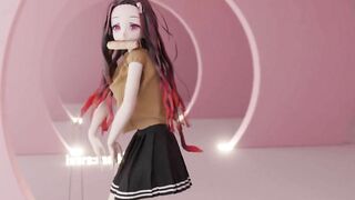 0222 -【R18-MMD】Demon Slayer nezuko - CLC Devil