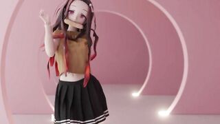 0222 -【R18-MMD】Demon Slayer nezuko - CLC Devil