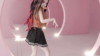 0222 -【R18-MMD】Demon Slayer nezuko - CLC Devil