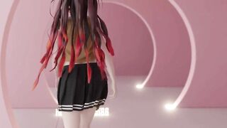 0222 -【R18-MMD】Demon Slayer nezuko - CLC Devil