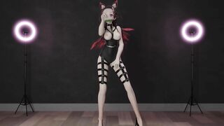 0221 -【R18-MMD】Demon Slayer nezuko - Pink Cat