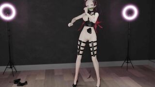 0221 -【R18-MMD】Demon Slayer nezuko - Pink Cat