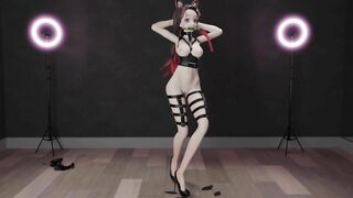 0221 -【R18-MMD】Demon Slayer nezuko - Pink Cat