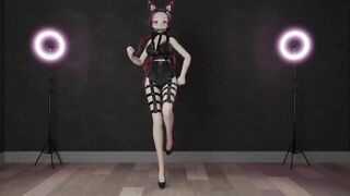 0221 -【R18-MMD】Demon Slayer nezuko - Pink Cat