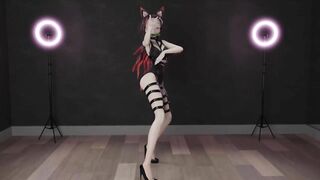 0221 -【R18-MMD】Demon Slayer nezuko - Pink Cat